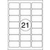 Rillprint A4 etiketten 100 vel 63,5x38,1mm