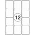 Rillprint A4 etiketten 100 vel 63,5x72mm