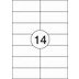 Rillprint A4 etiketten 100 vel 105x42,4mm